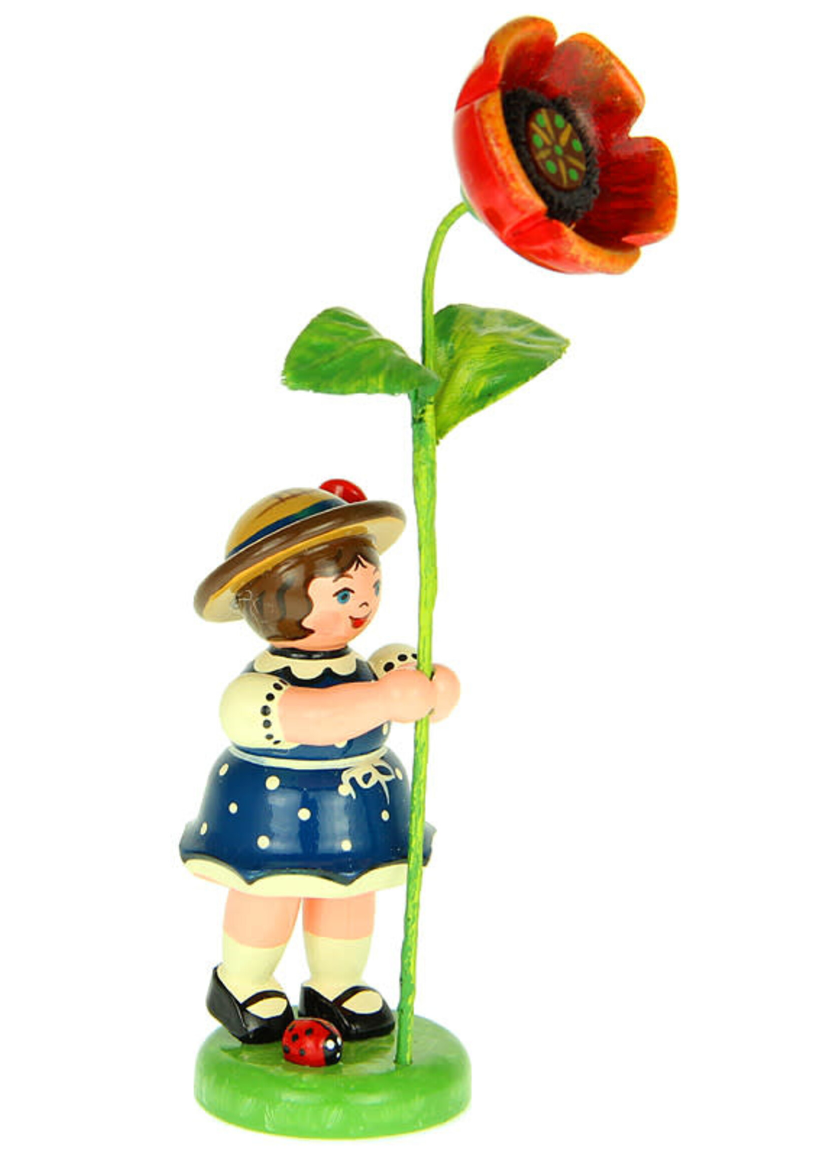Hubrig 307h0051 Flower Children-Girl with Poppy