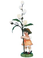 Hubrig 307h0008 Flower Children-Girl with May Kitten or Pussy Willow