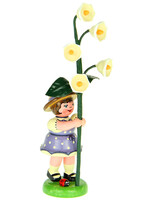 Hubrig 307h0005 Flower Children-Girl with Lily of the Valley  4.3 Inches