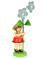 Hubrig 307h0058 Flower Children-Girl with Flax  4.3 inches