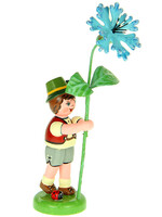 Hubrig 308h0008 Flower Children-Boy with Cornflower  4.3 inches