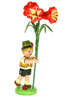 Hubrig 308h0010 FlowerChildren-Boy with Amaryllis  4.3 inches