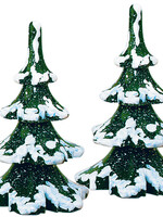 Hubrig 110h1025 Winter Children - Small Winter Tree - Sold as a Set  3.1 inches