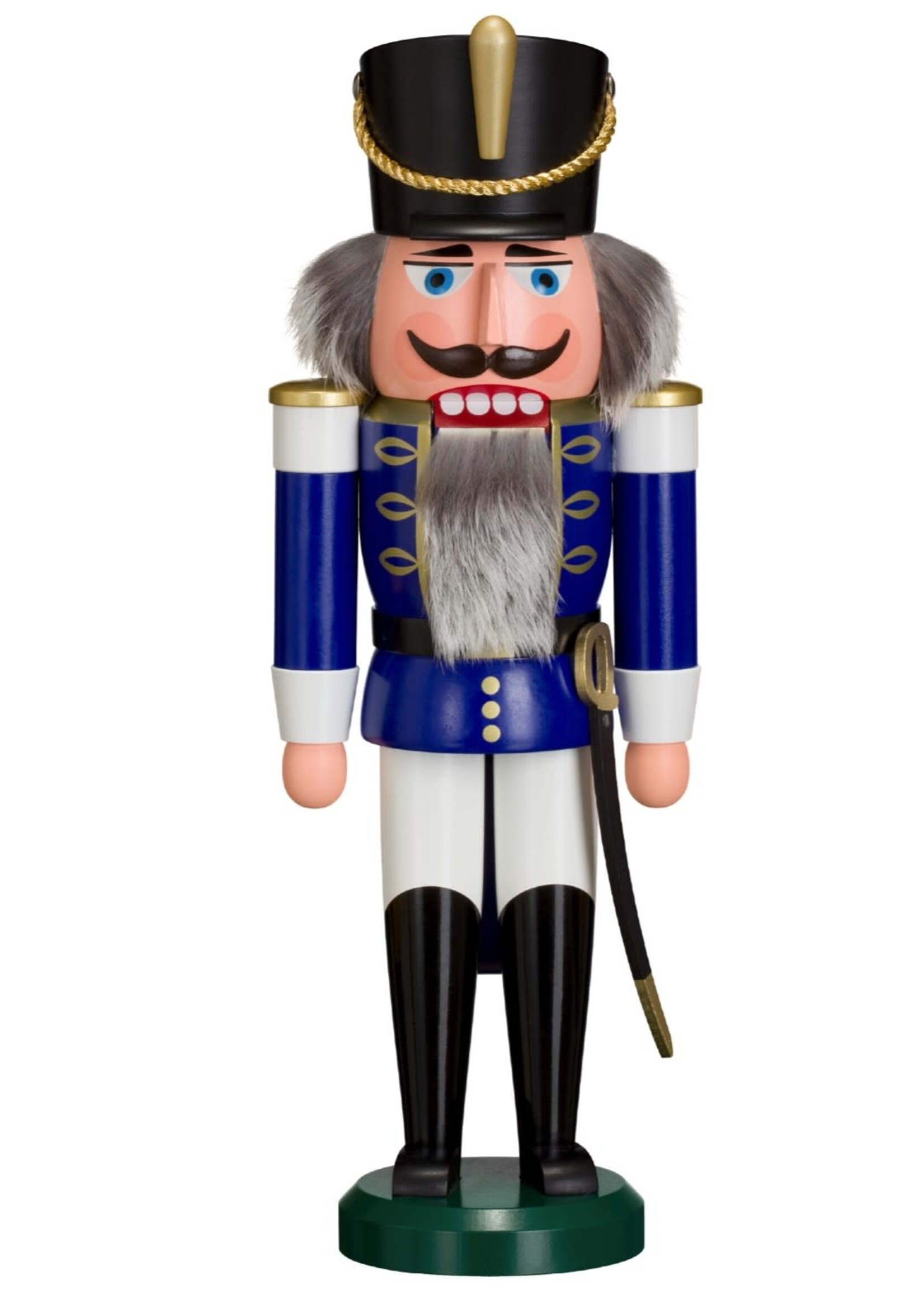 Seiffener Volkskunst eG 11202/2 NC - Hussar  Blue  - 12 inches