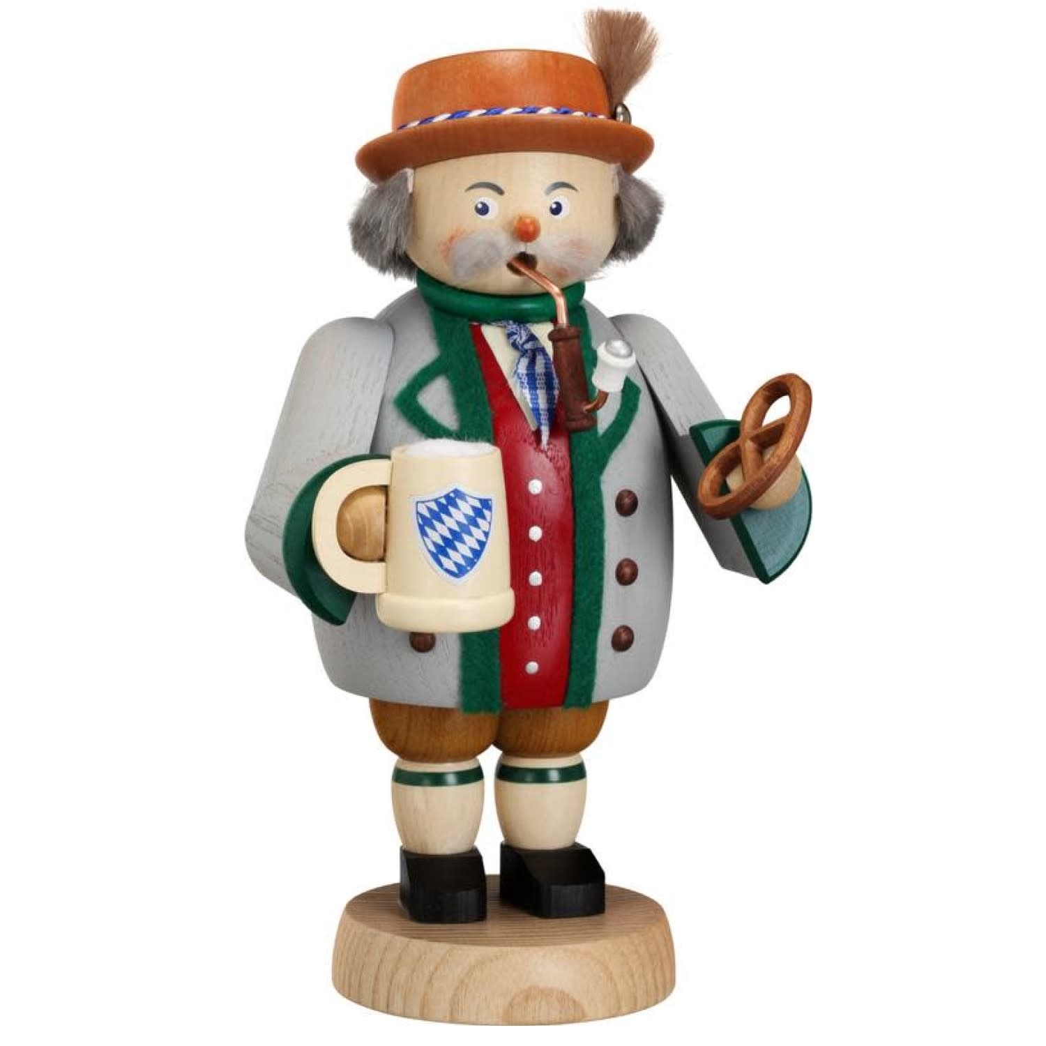 Seiffener Volkskunst eG 12663 Smoker - Bavarian  7.5 inches