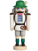 Seiffener Volkskunst eG 11416 Nutcracker- Mini Bavarian  w/Pretzel 5 inches