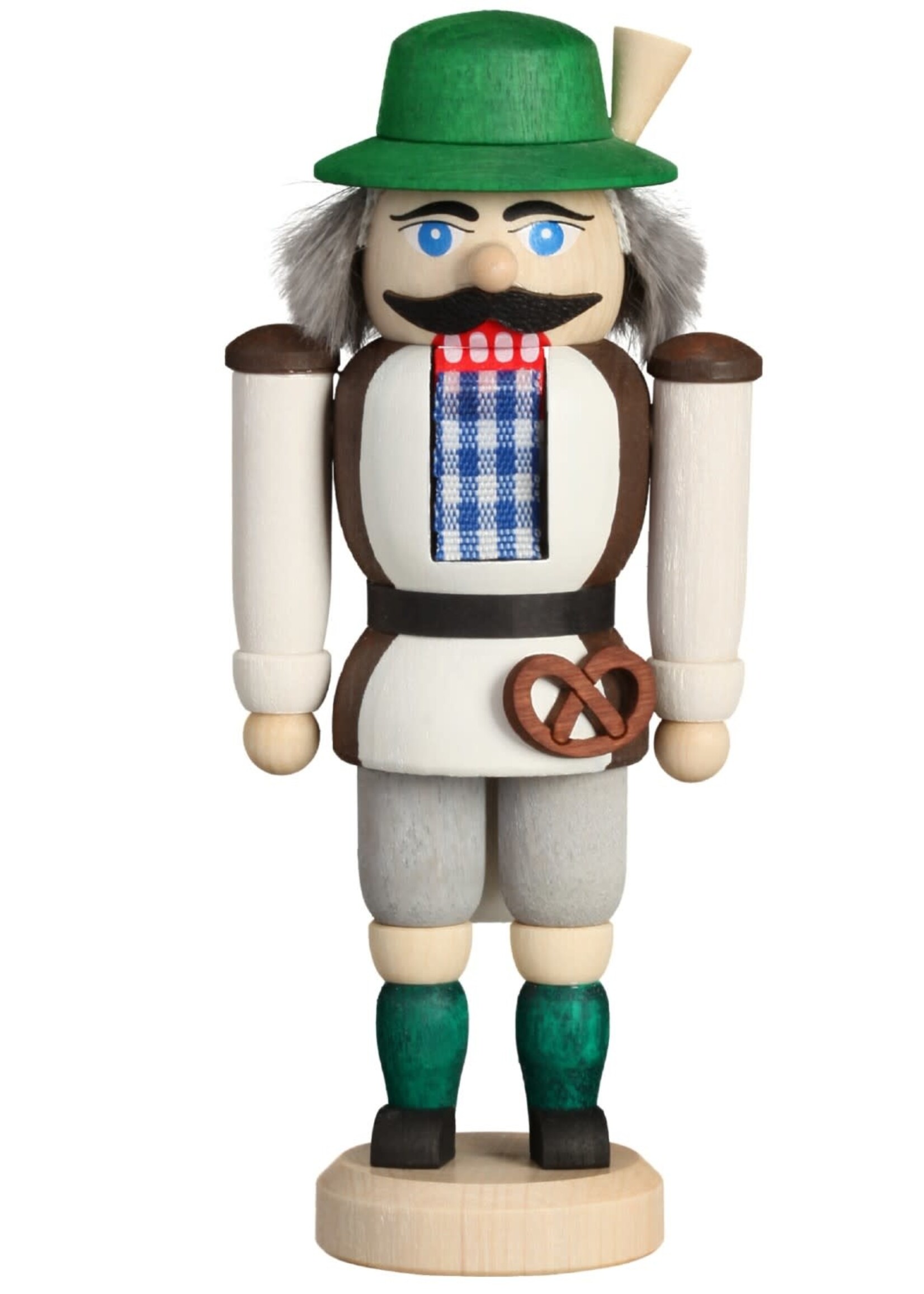 Seiffener Volkskunst eG 11416 Nutcracker- Mini Bavarian  w/Pretzel 5 inches