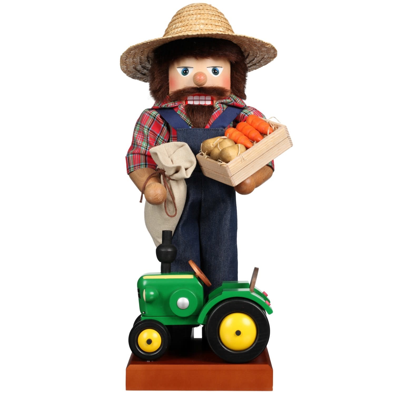 0-825  Ulbricht Nutcracker / Smoker - Farmer With Tractor
