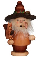 Christian Ulbricht 1-536 Ulbricht Smoker - Woodsman with Squirrel (Natural) 5.5 in