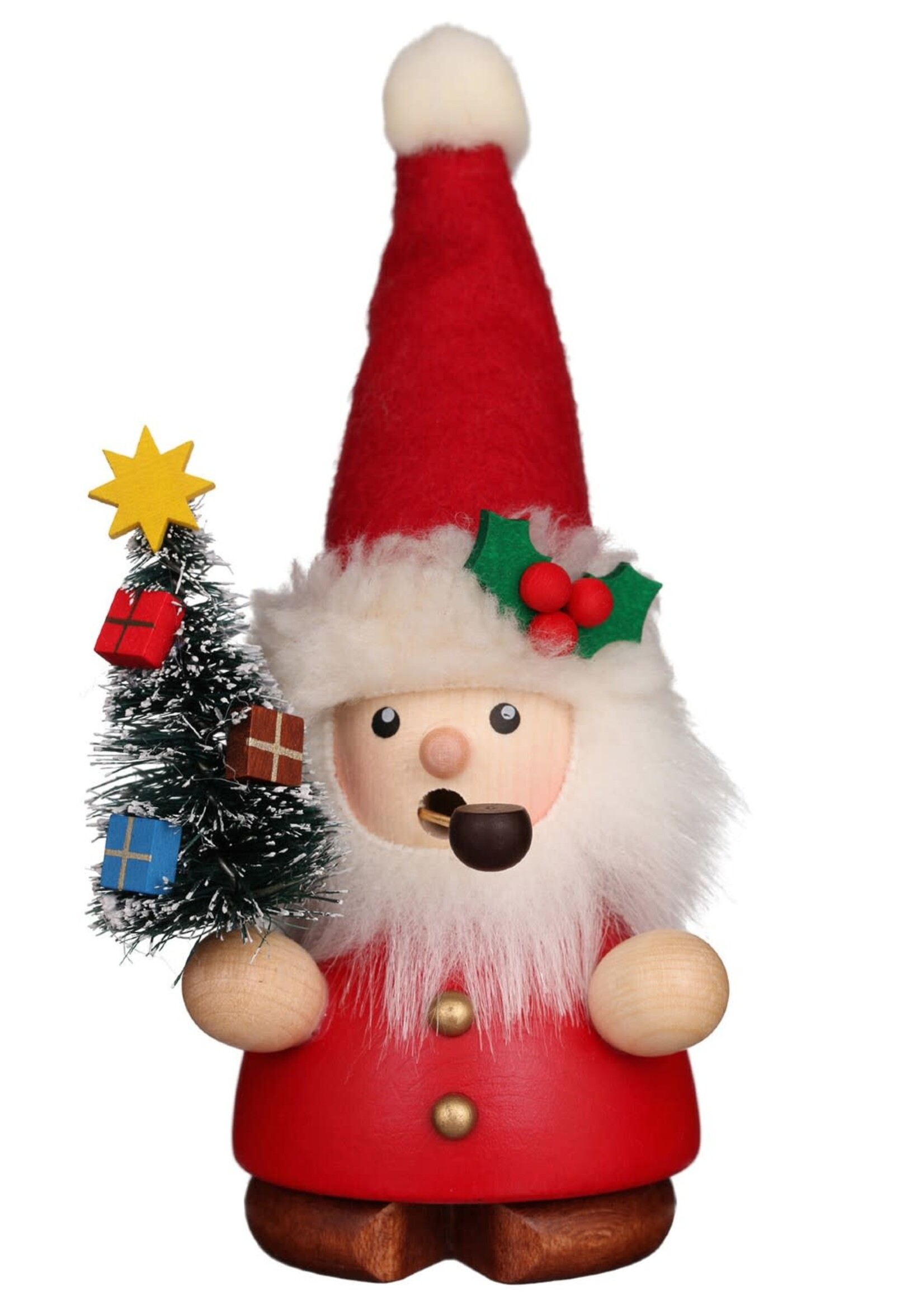 Christian Ulbricht 1-651 Ulbricht Smoker- Santa with Tree 5.5 in