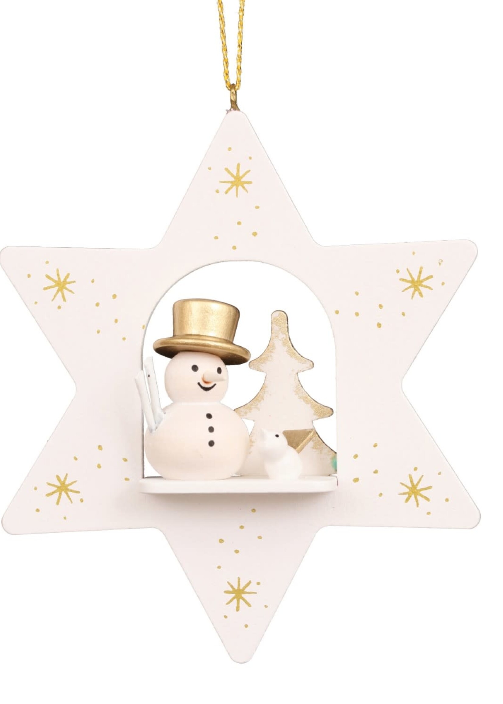 Christian Ulbricht 10-0665 Ulbricht ORN -   Star White With Snowman