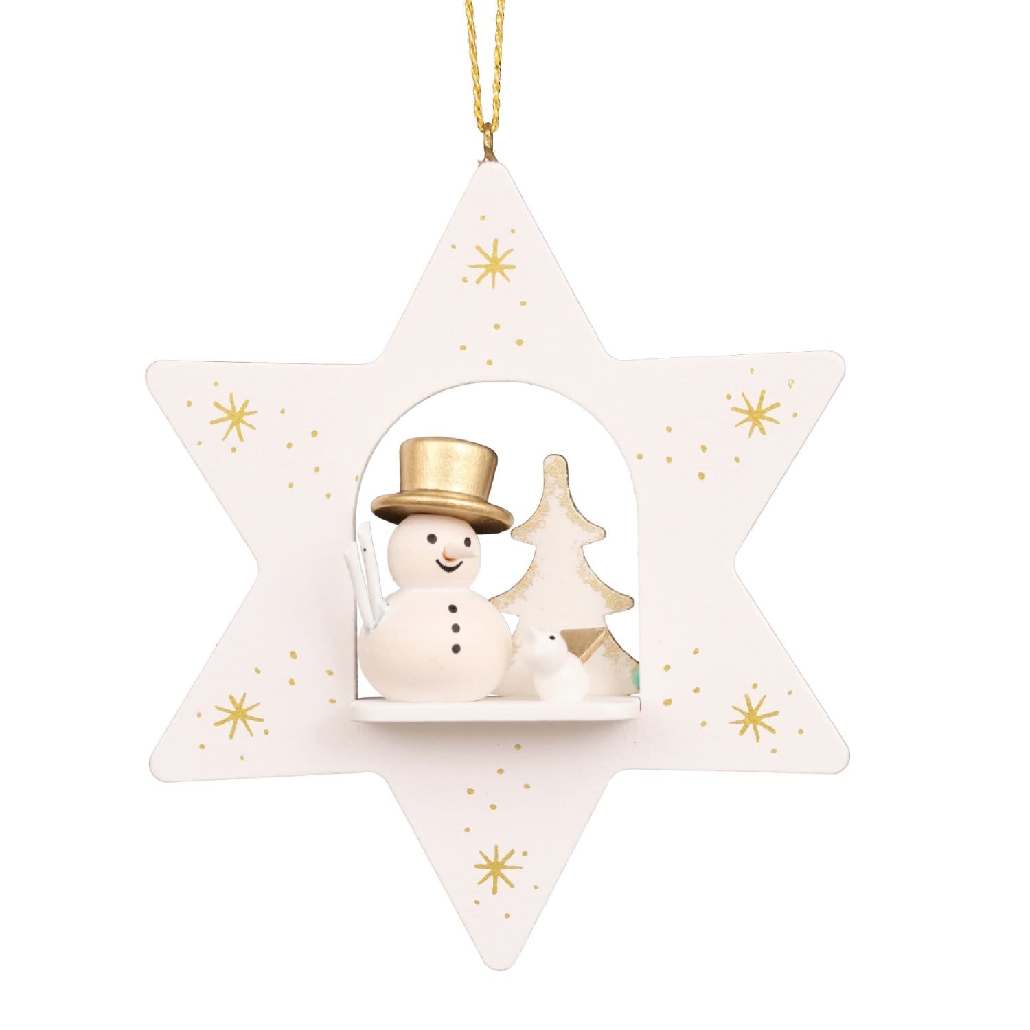 Christian Ulbricht 10-0665 Ulbricht ORN -   Star White With Snowman