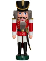 Seiffener Volkskunst eG 11302/1 Nutcracker - Hussar (Red, Small)  11 inches