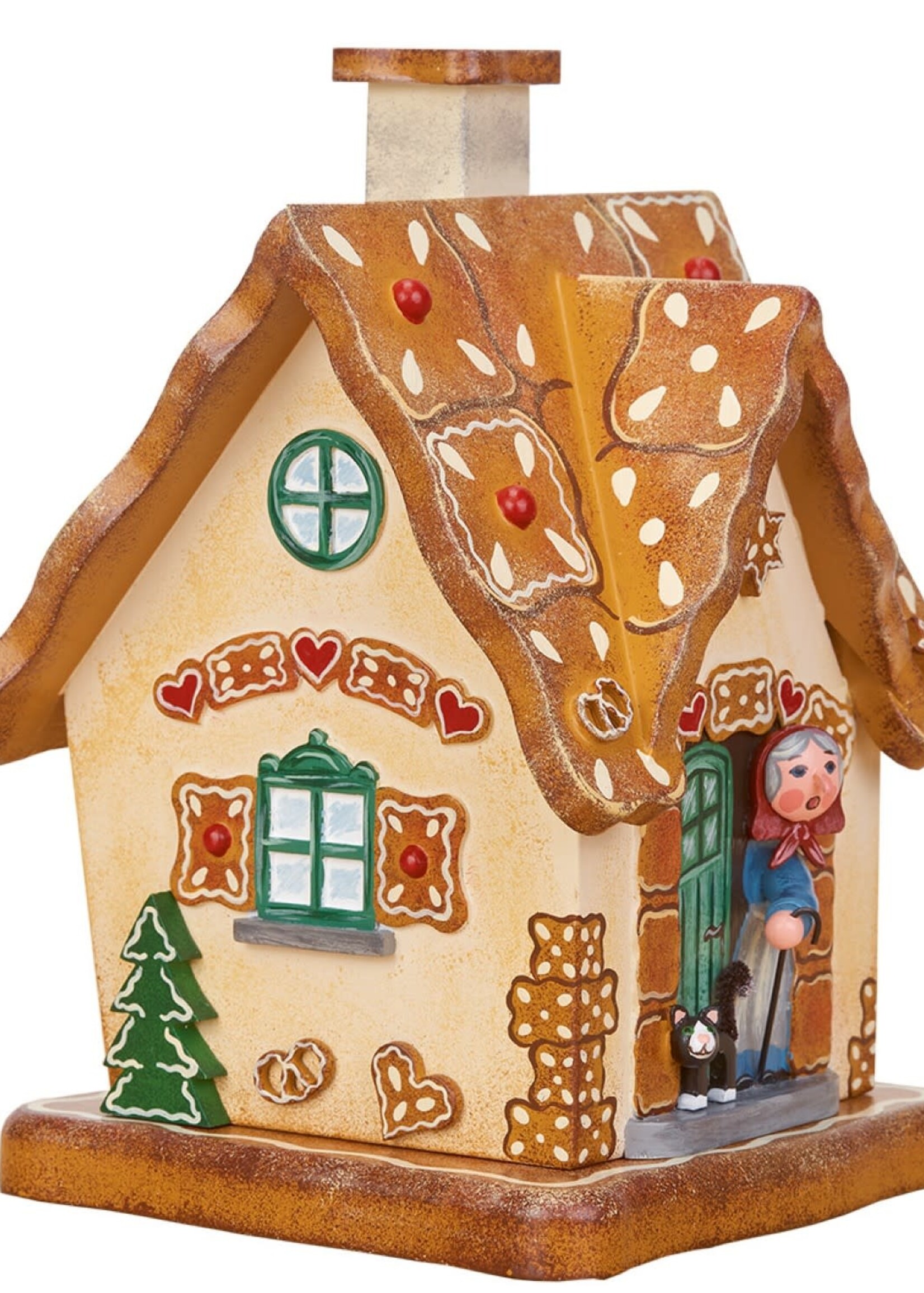 Hubrig 105h4009 Hubrig  Smoker Winter Children Gingerbread House   6.7 inches