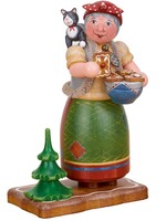 Hubrig 105h5009  Hubrig Smoker-Gingerbread Witch  7.9 inches