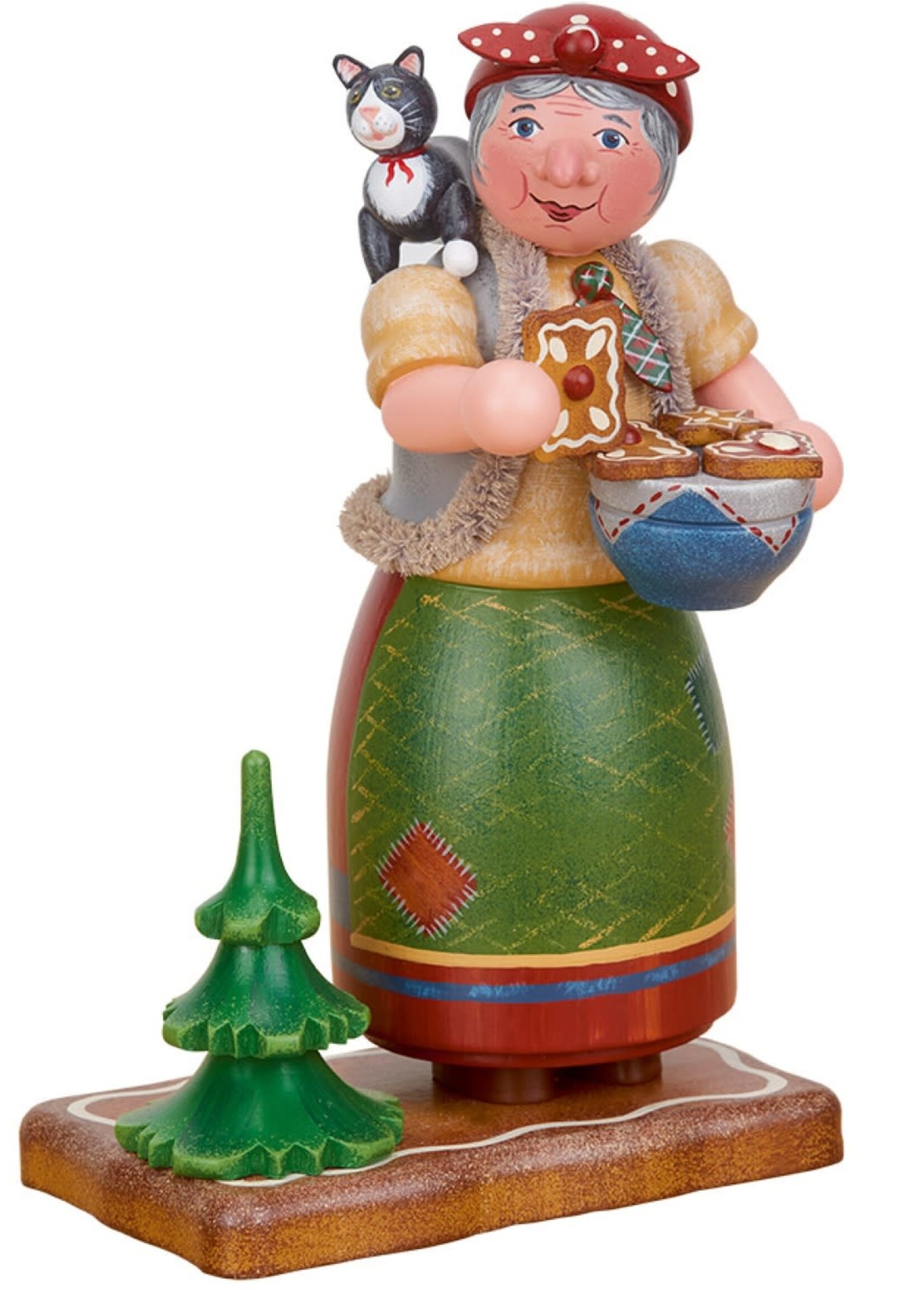 Hubrig 105h5009  Hubrig Smoker-Gingerbread Witch  7.9 inches