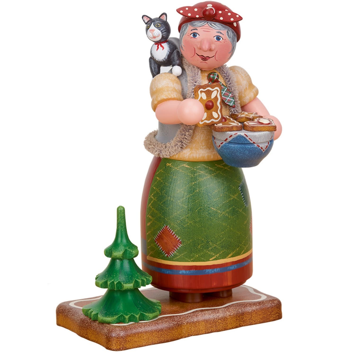 Hubrig 105h5009  Hubrig Smoker-Gingerbread Witch  7.9 inches