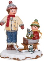 Hubrig 110h0062 Winter Children Best Friends - 3.14 inches high