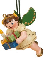 Hubrig 120h1004 Angel with Gifts Ornament - 2.36 inches high