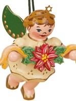 Hubrig 120h1005 Angel with Garland Ornament 2.36 inches high
