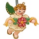 Hubrig 120h1005 Angel with Garland Ornament - 2.36 inches high