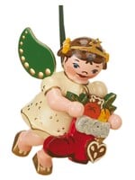 Hubrig 120h1006 Angel with Boots Ornament 2.36 inches high
