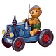 Hubrig 140h2006 Tractor with Teddy Ornament - 3 inches