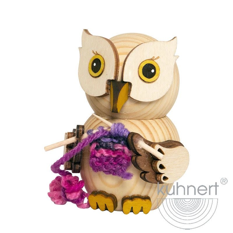 Kuhnert 37305 Mini Owl Knitting Figurine 2.75 inches