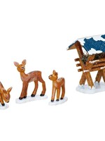 Hubrig 110h3009 Winter Children - Manger with 3 Deer
