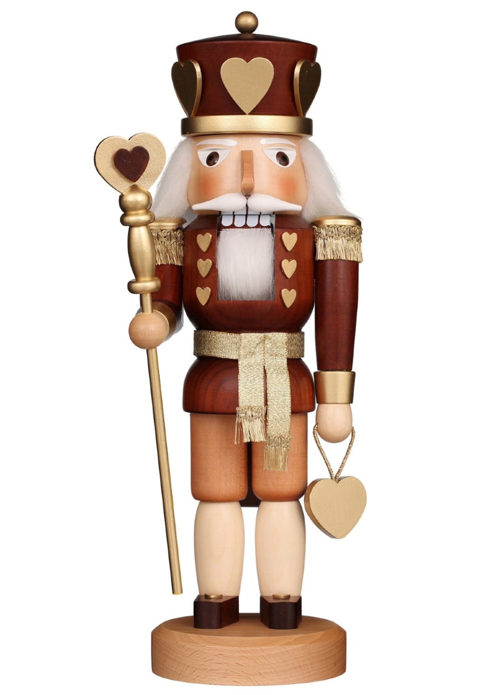 Christian Ulbricht 32-320  Ulbricht Nutcracker - King of Hearts (Natural) 15 inches
