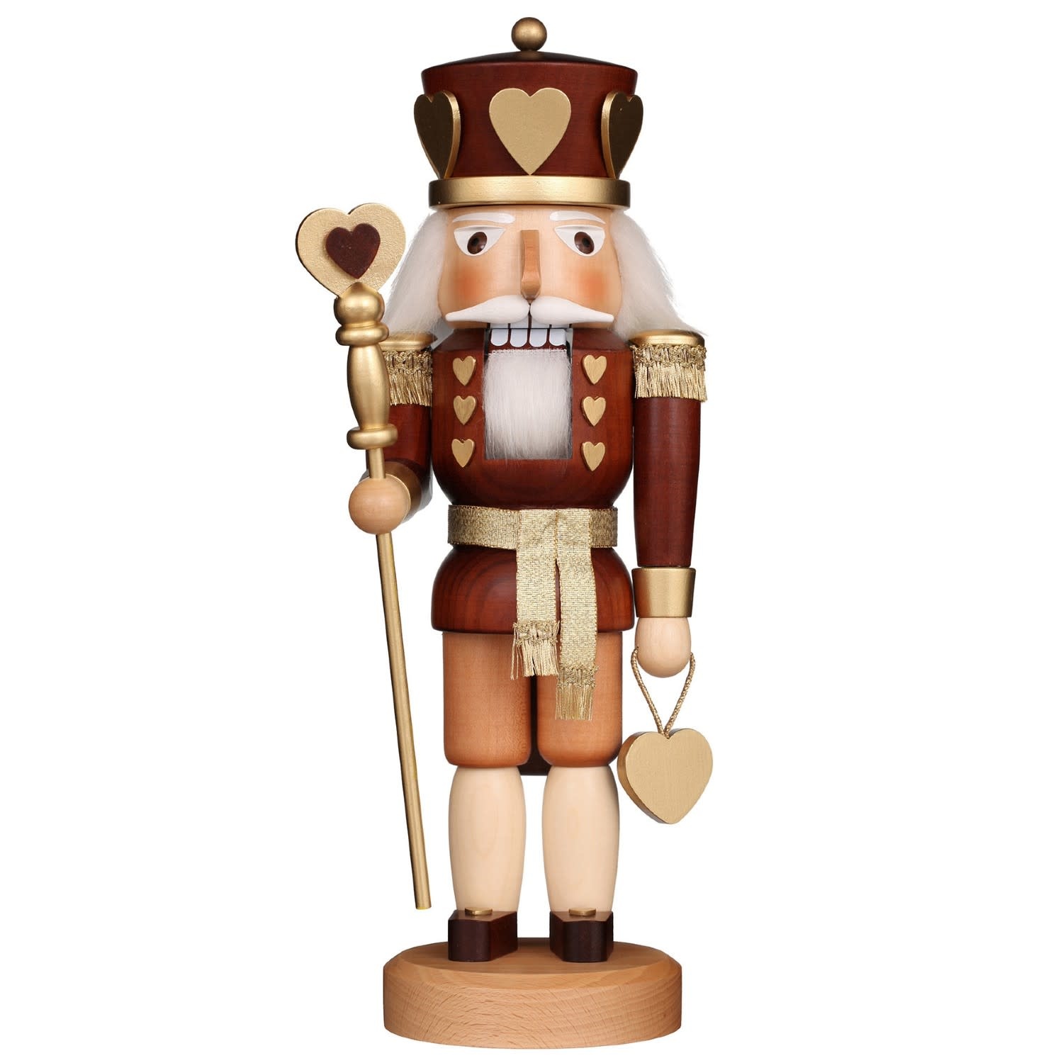 Christian Ulbricht 32-320  Ulbricht Nutcracker - King of Hearts (Natural) 15 inches