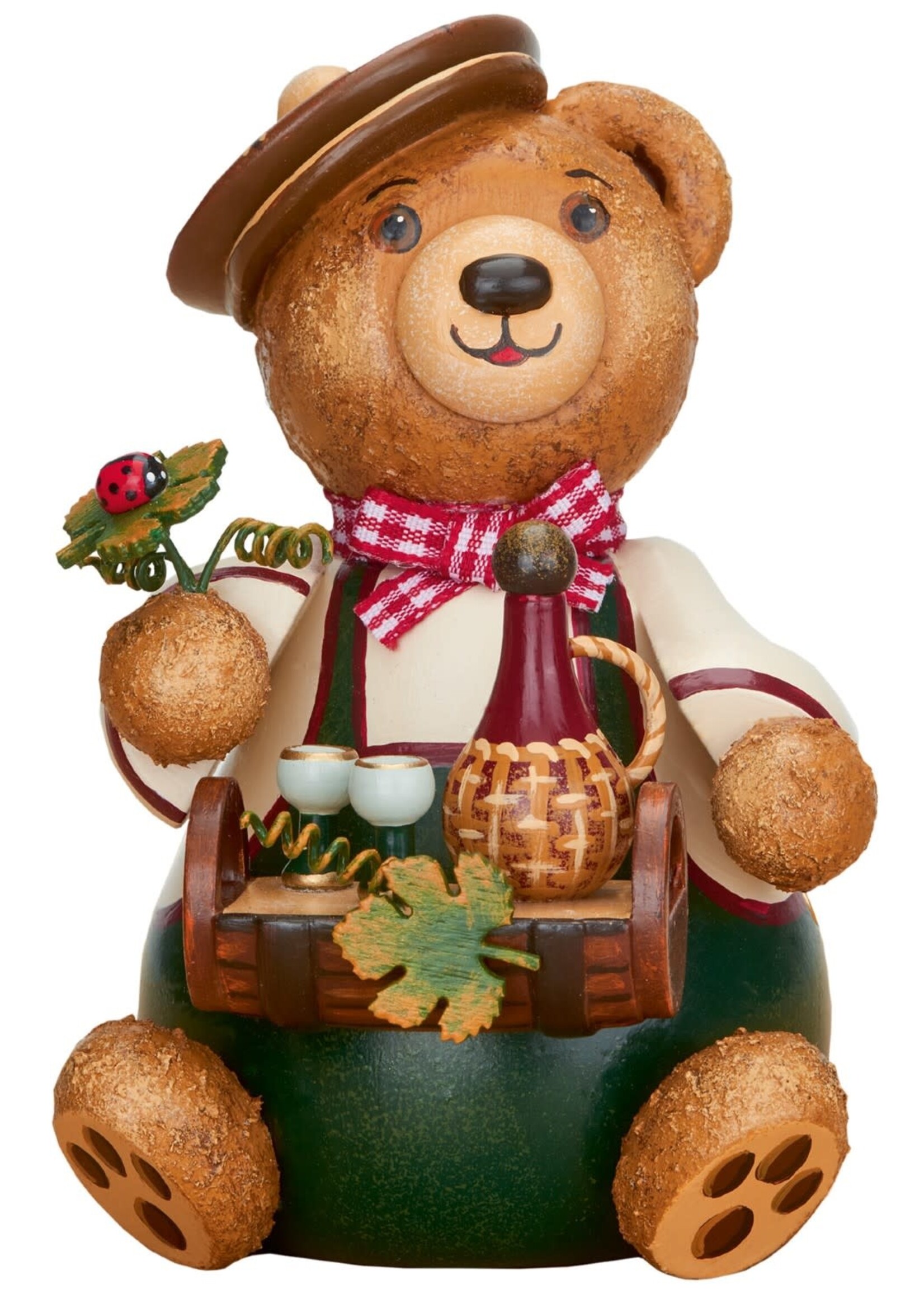 Hubrig 500h2001 Teddy - Wine Lover  4.7 inches