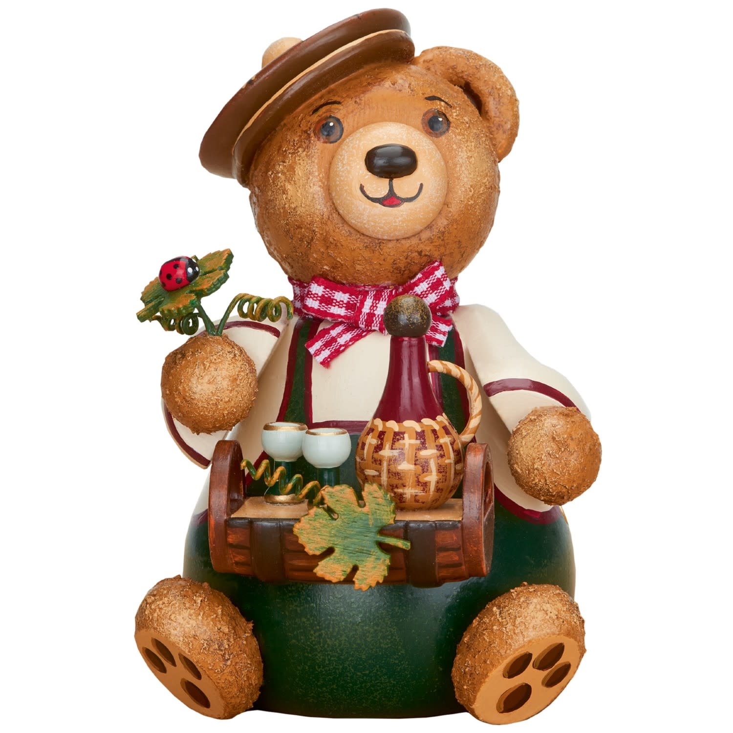 Hubrig 500h2001 Teddy - Wine Lover  4.7 inches