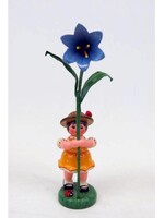 Hubrig 307h0100 Flower Children-Girl with Bluebells  4.3 inches