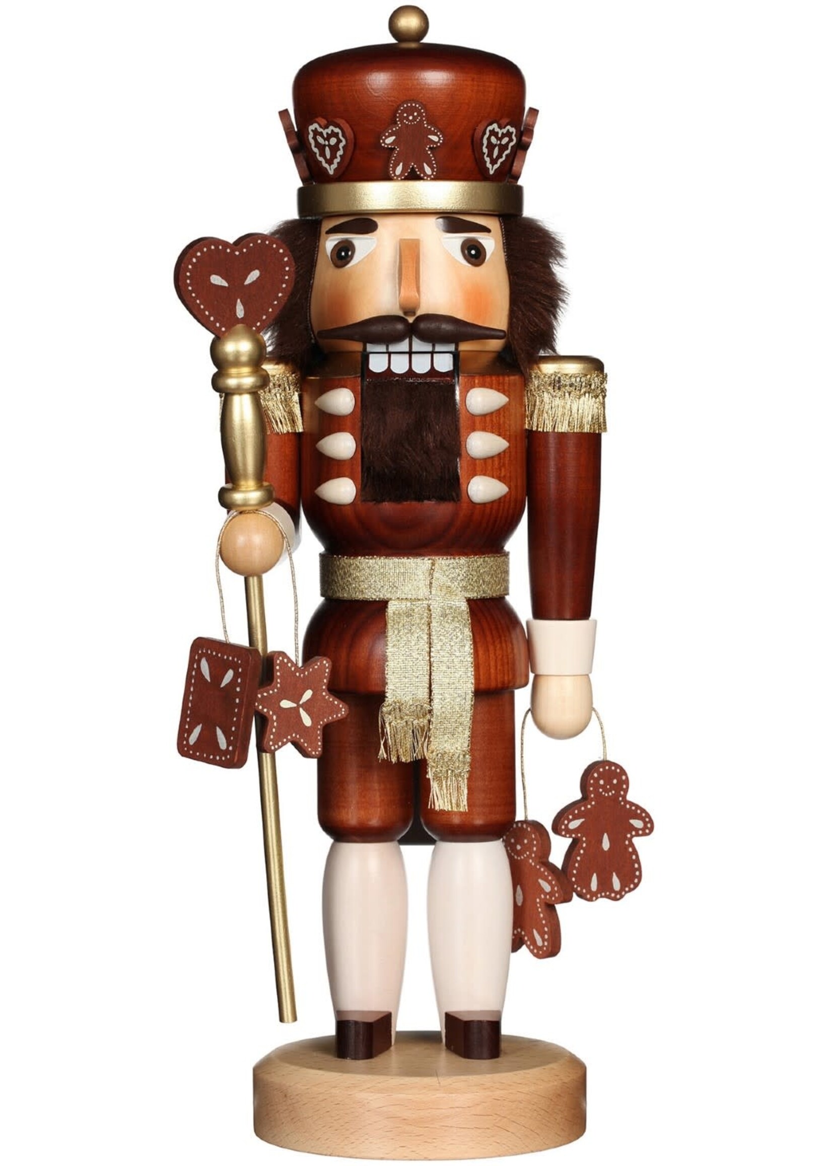 Christian Ulbricht 32-328  Ulbricht NC- Gingerbread King (Natural) 15 inches