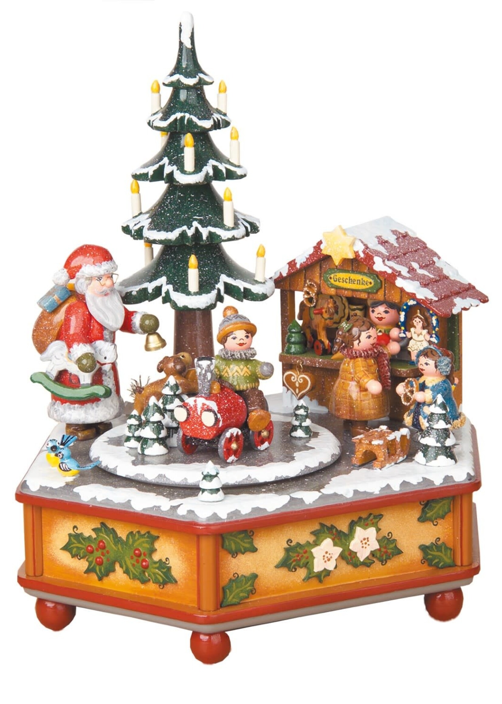 Hubrig 104H3003 Hubrig Music Box-Christmas Time "Ring, Little Bell"