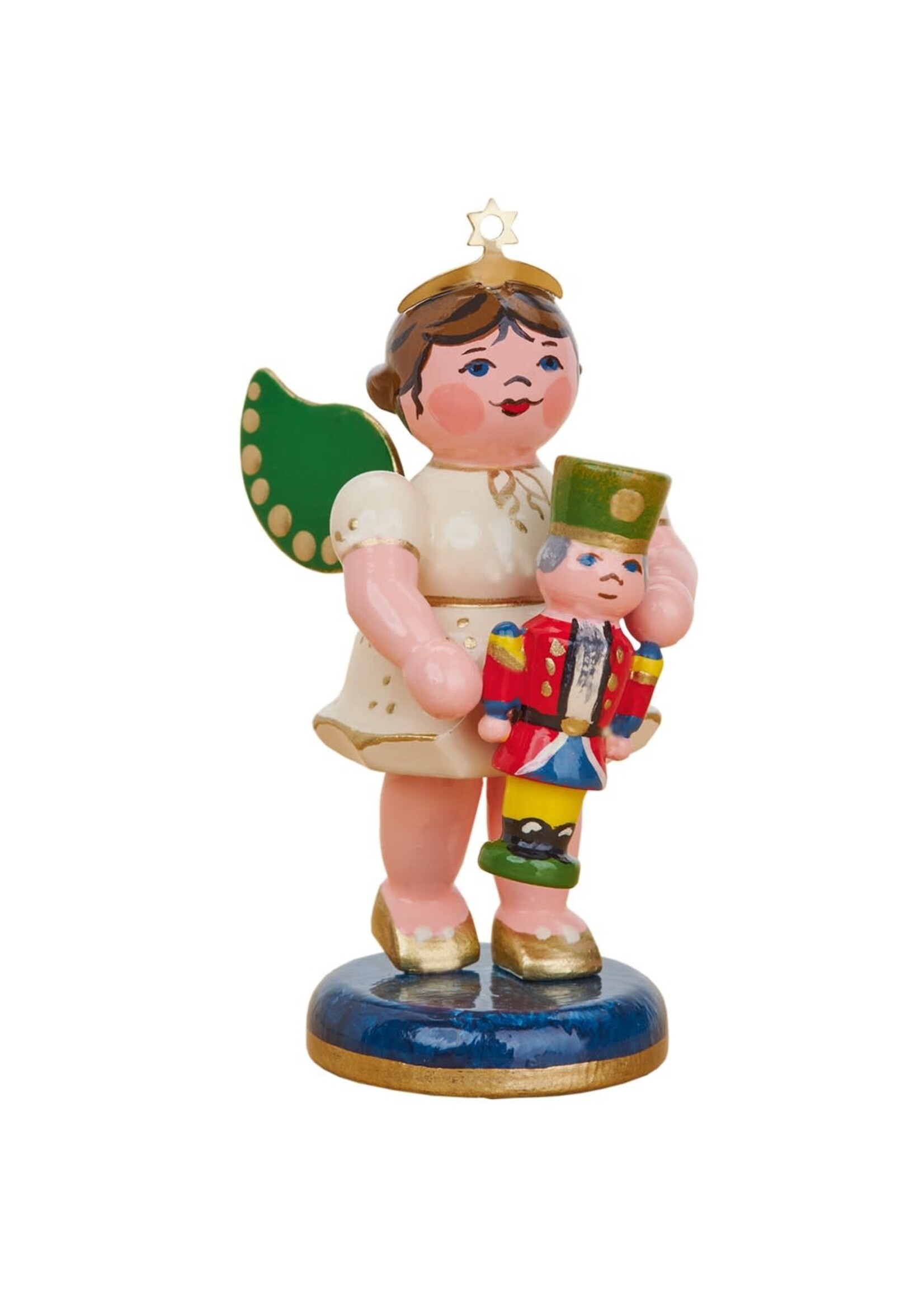 Hubrig 121h0104 Hubrig Angel with Nutcracker 2.5 inches