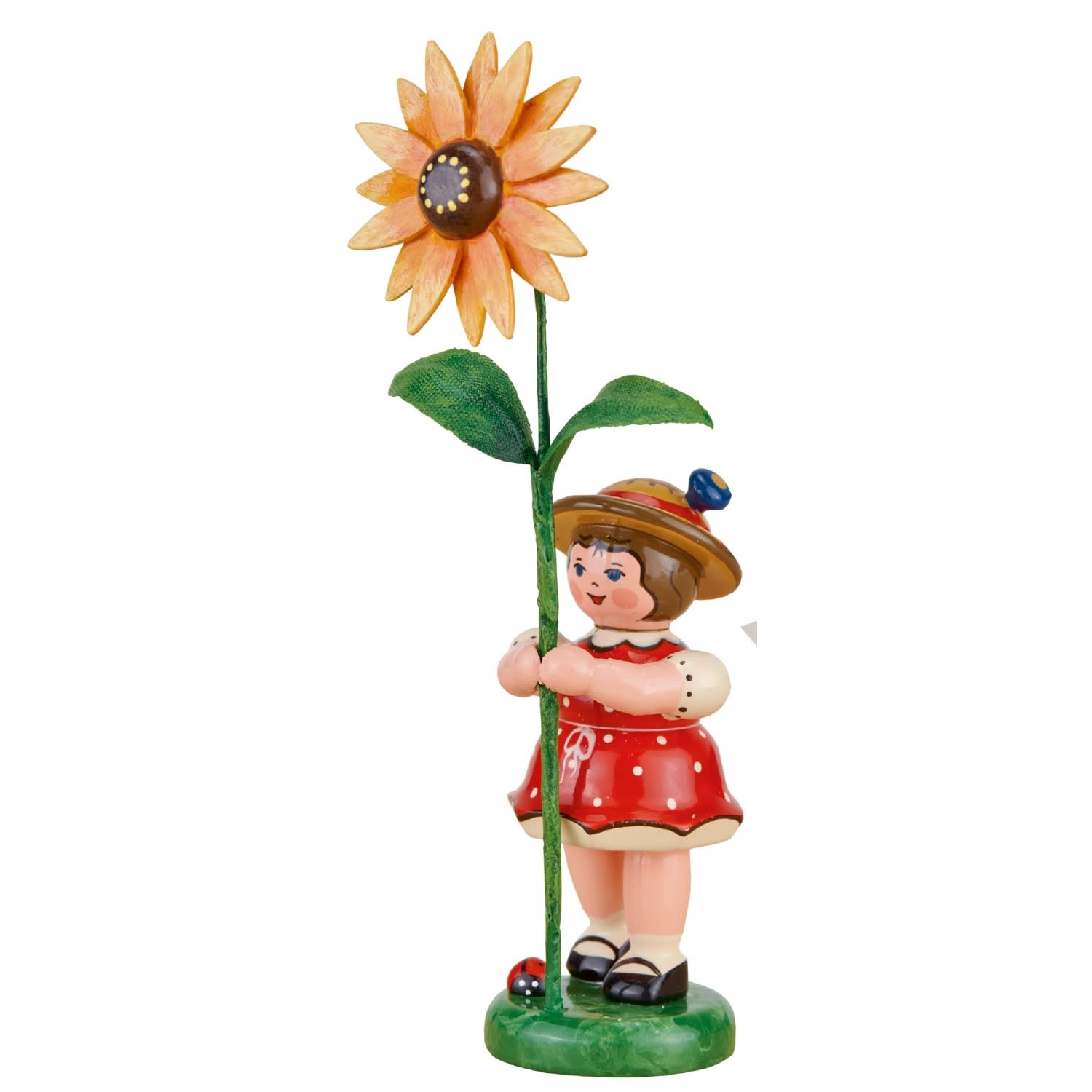 Hubrig 307h0101 Flower Children-Girl with Sun Hat  4.3 inches