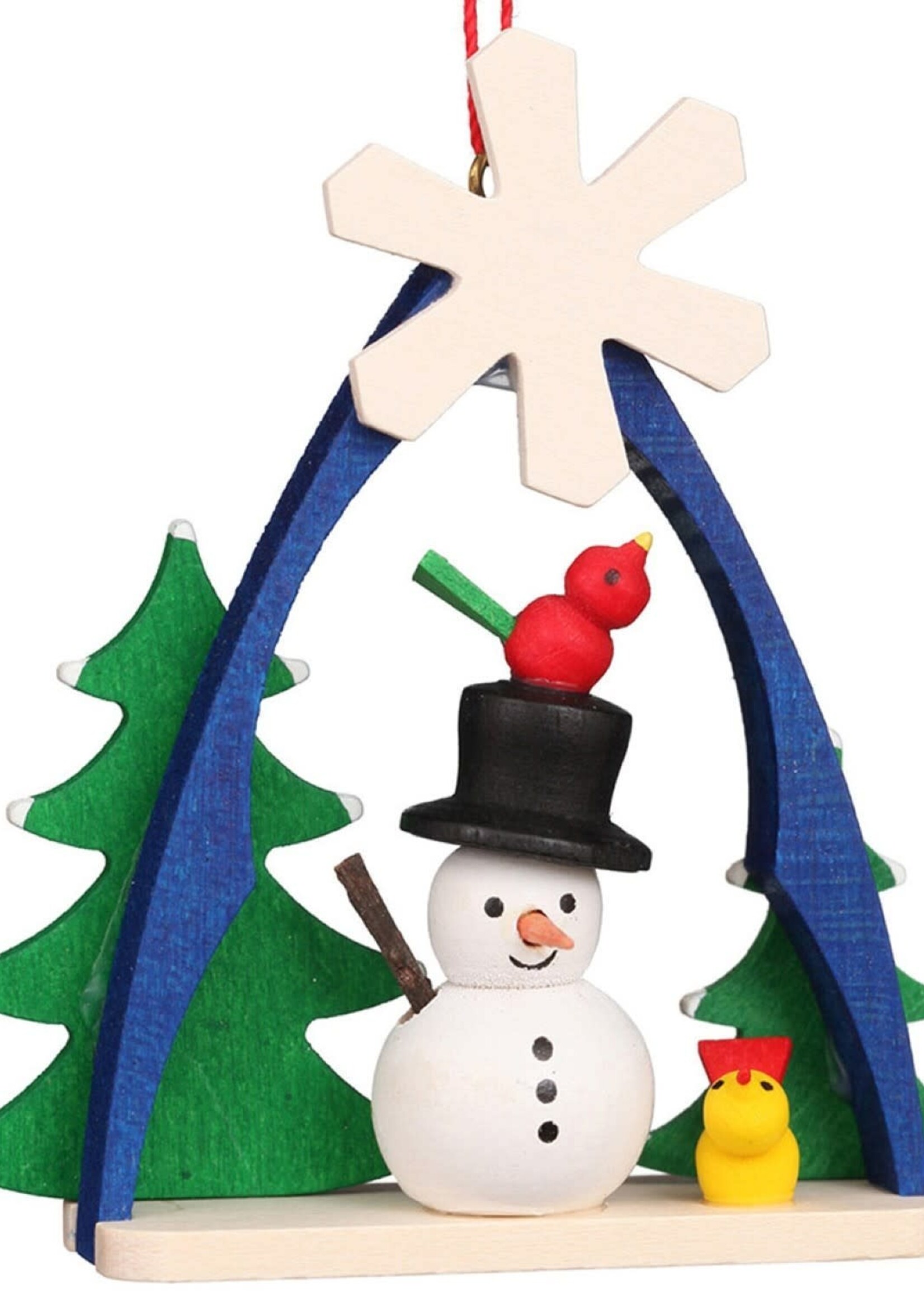 Christian Ulbricht 10-0863 Ulbricht Ornament - Snowman in Arch 2.5 inches