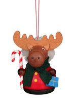 Christian Ulbricht 15-0432 Ulbricht  Ornament -Moose with Candy cane (Wobble)