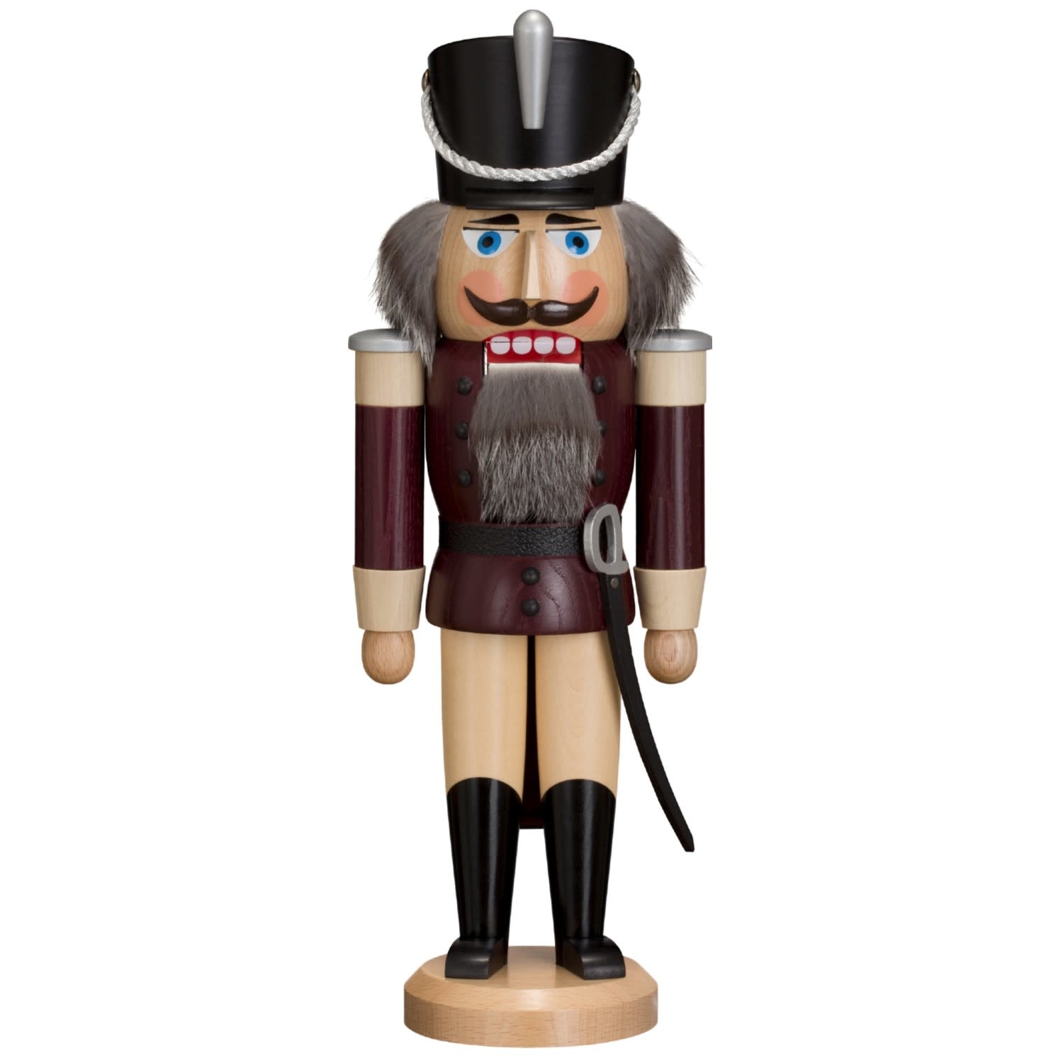 Seiffener Volkskunst eG 11212/7 Nutcracker Hussar (Brown) 15 inches