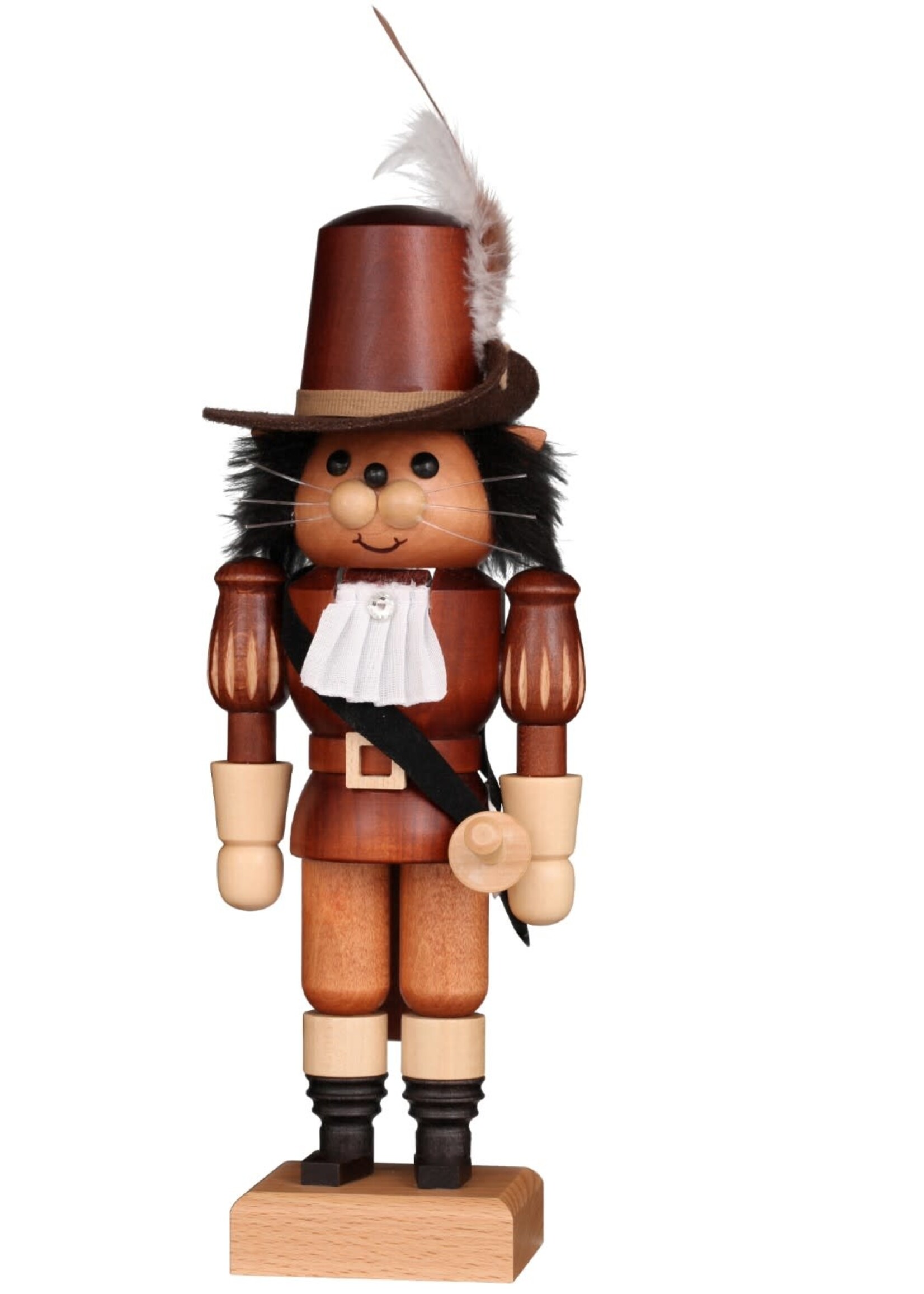 Christian Ulbricht 32-693 Ulbricht Nutcracker - Puss In Boots (Natural)  10.8 inches