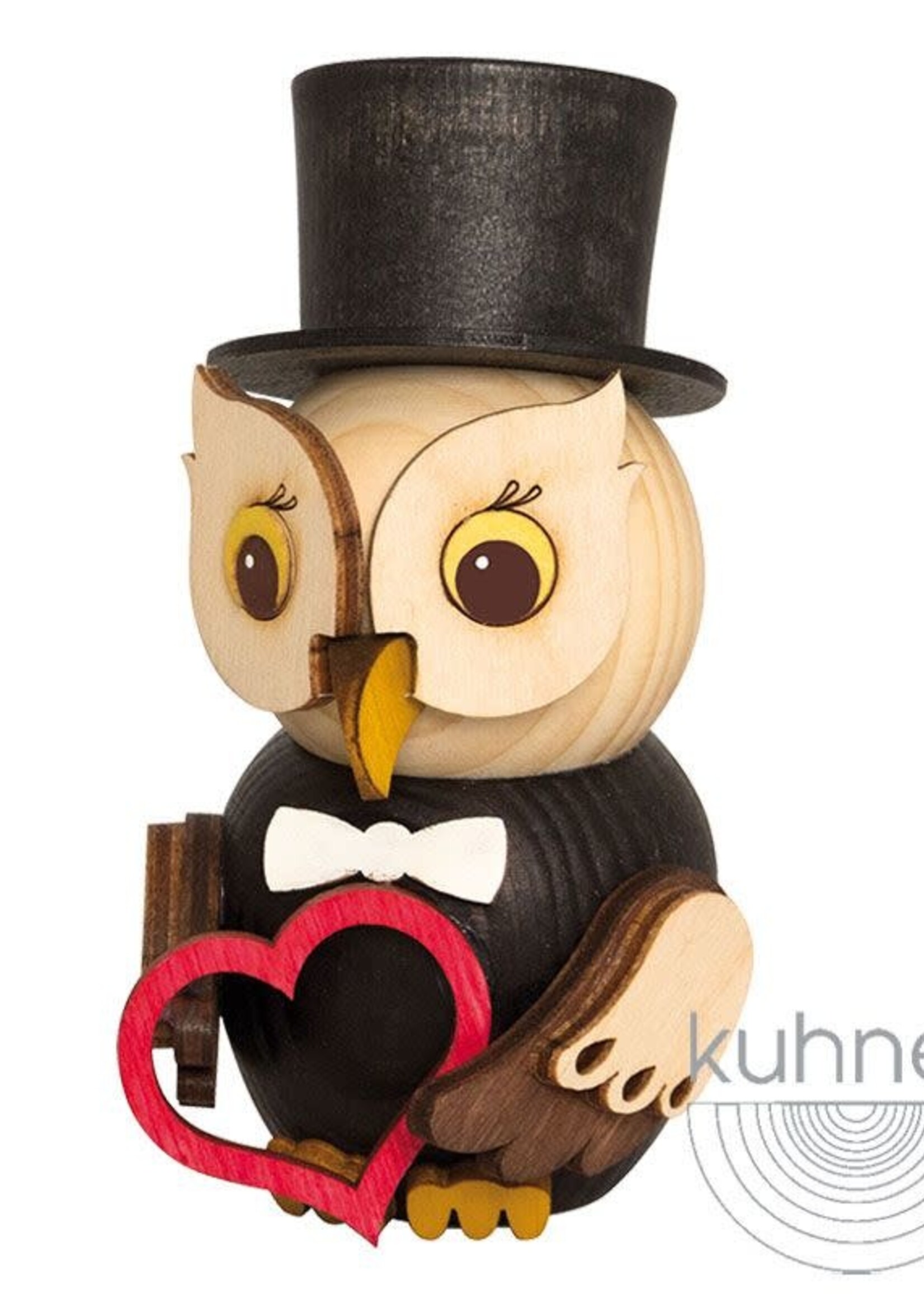 37319 Mini  Owl Bridegroom Figurine 3 1/2 inches