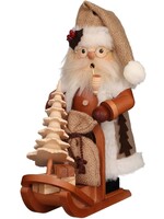 Christian Ulbricht 01-0170 Ulbricht SM- Santa on Sleigh (Natural) 11 inches
