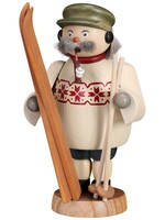 Seiffener Volkskunst eG 12668 Smoker-Skier  8 inches