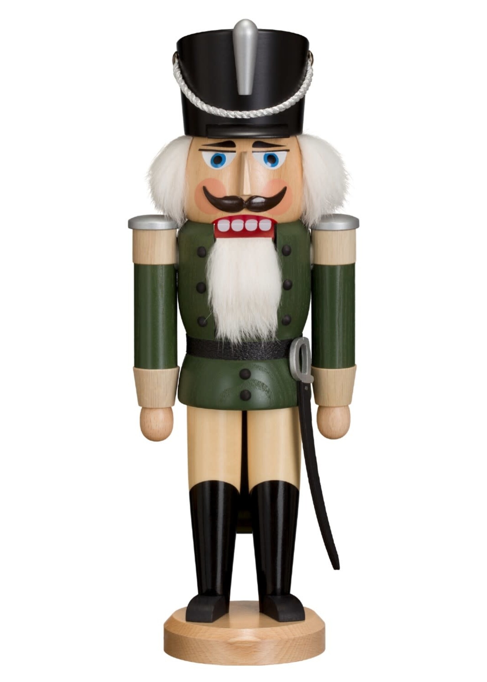 Seiffener Volkskunst eG 11212/4 Nutcracker - Green  Hussar  11 inches