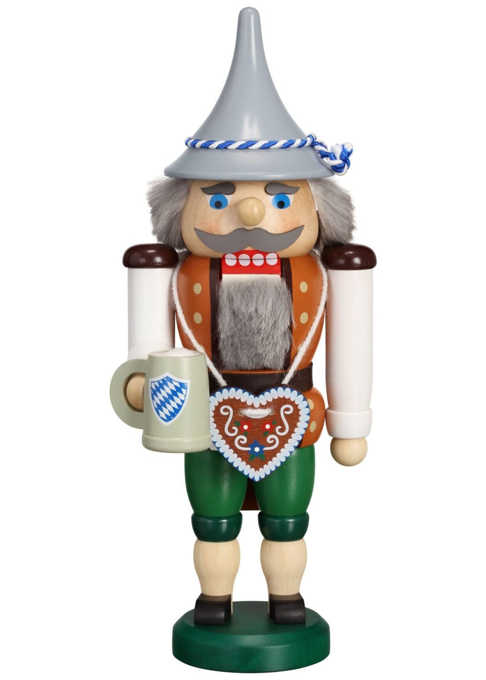 Seiffener Volkskunst eG 11955 Nutcracker - Original Bavarian from the Erzgebirge / Seiffen Festbayer - 10 inches