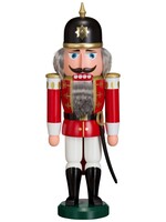 Seiffener Volkskunst eG 11205/1 Nutcracker Soldier Erzgebirge 37cm red