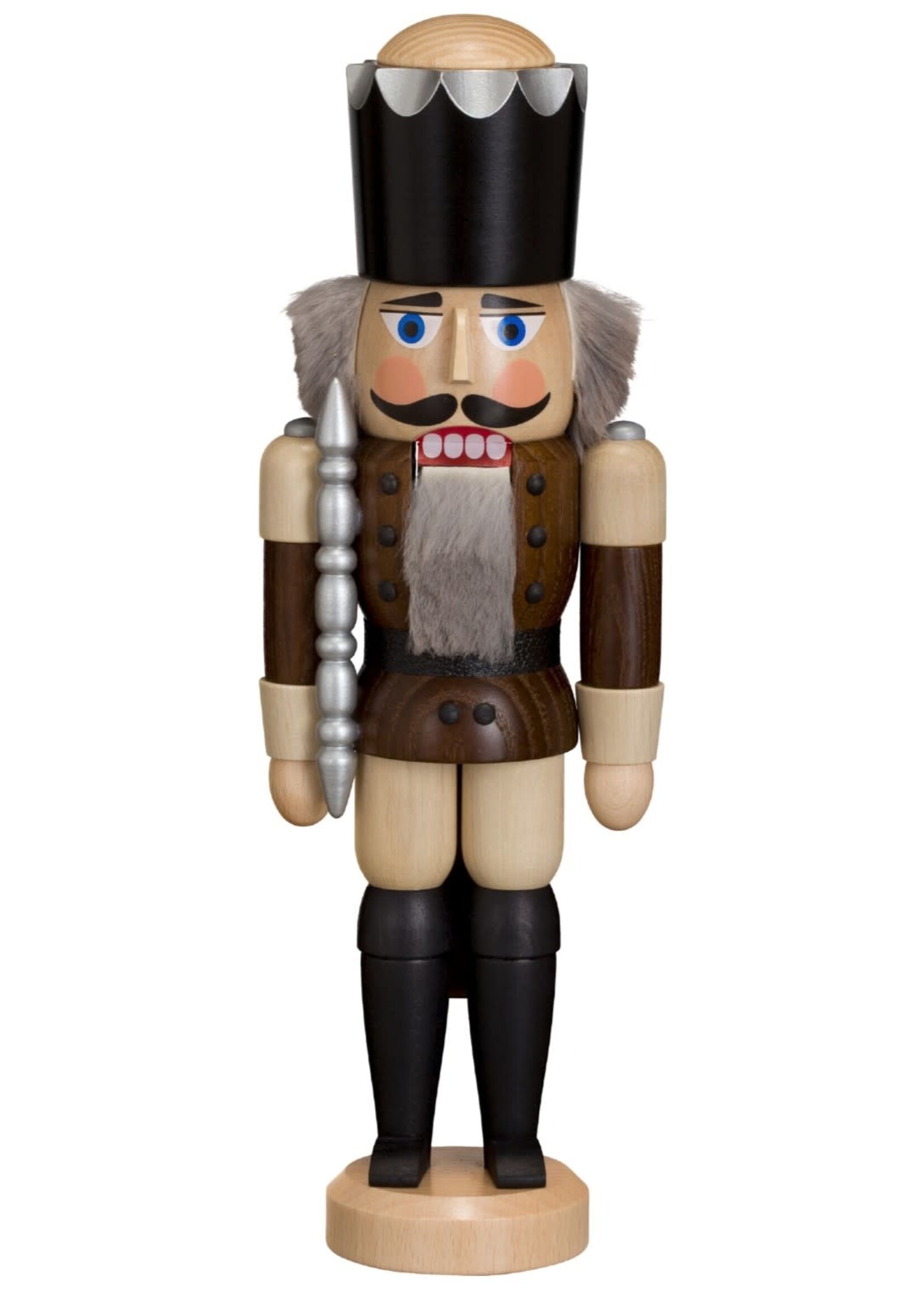 Seiffener Volkskunst eG 11311/6 Nutcracker - King (Brown Soft Colored)  11 inches