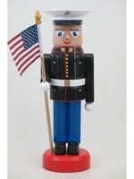 Junghanel USMC02 Marine Nutcracker with Flag
